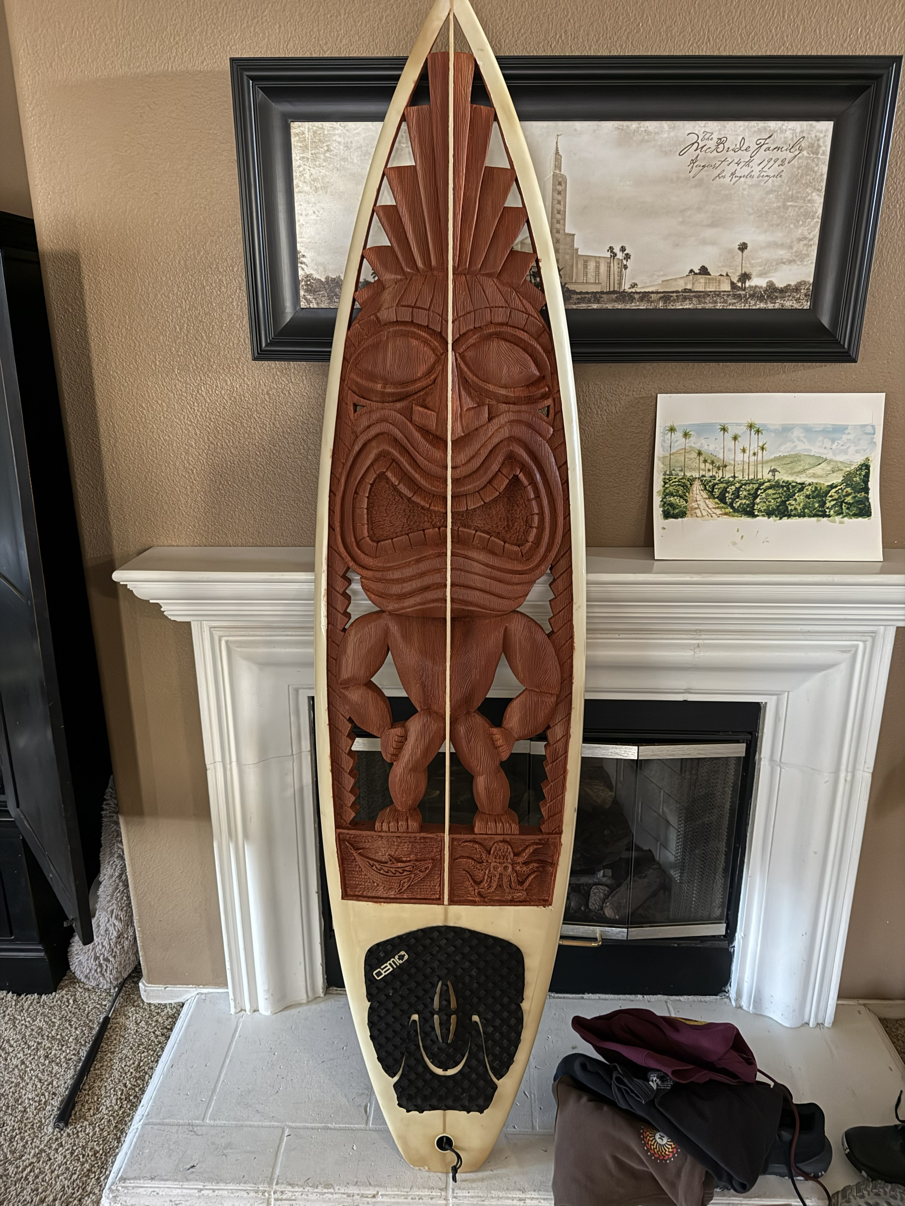 Kia'i Kai surfboard artwork