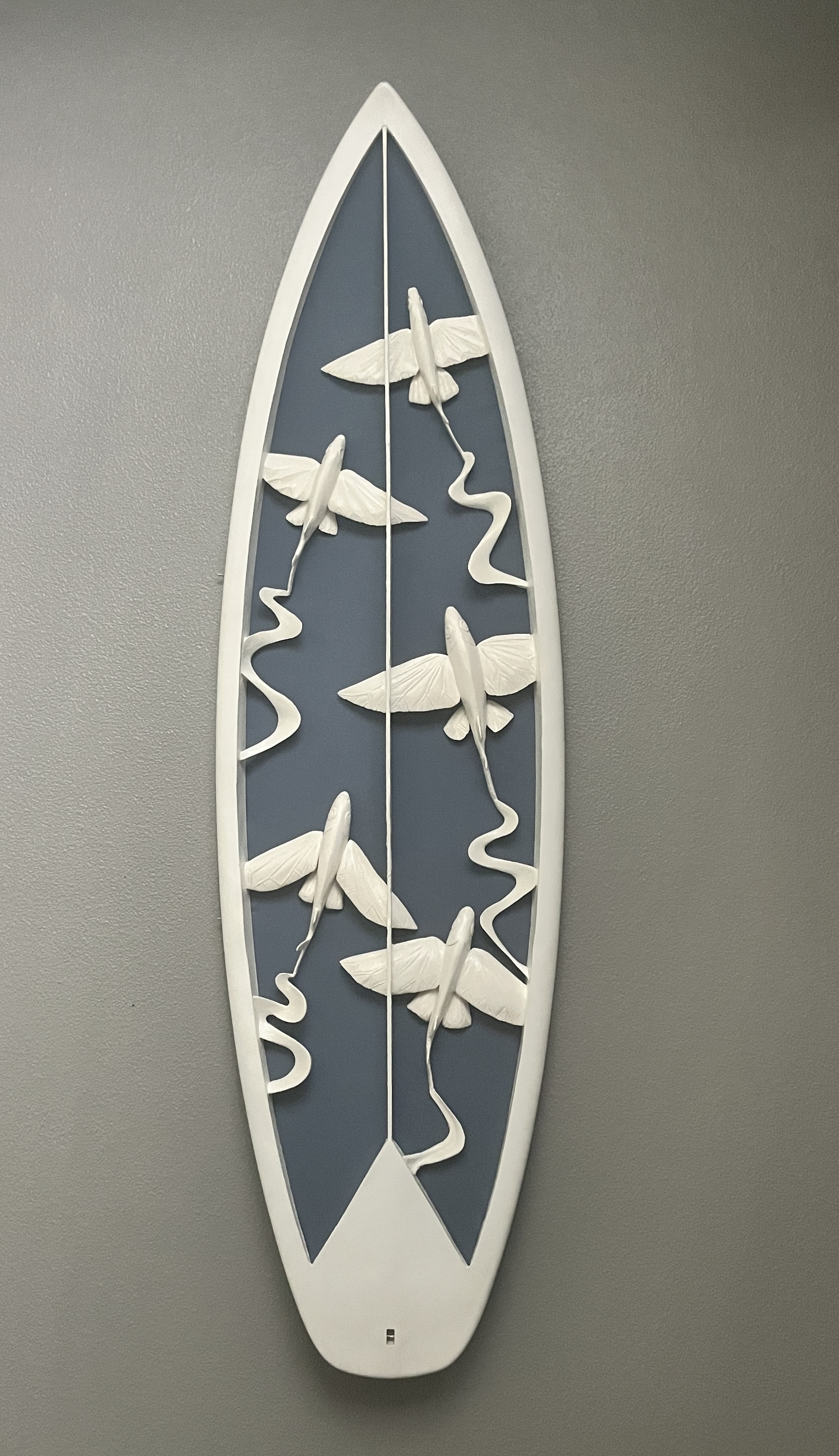 A Surfers Dream of Flying surfboard artwork